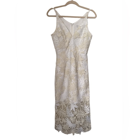 Dress the Population Dresses & Skirts - Dress The Population Aurora Floral Lace Tea Length MIDI Dress